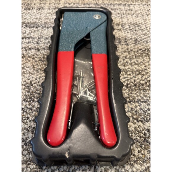 Vintage 1970S Swingline Rivet It Triple Head Riveting 9” Plier In Box USA - Picture 8 of 13